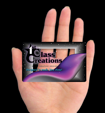 business cards clear card plastic die