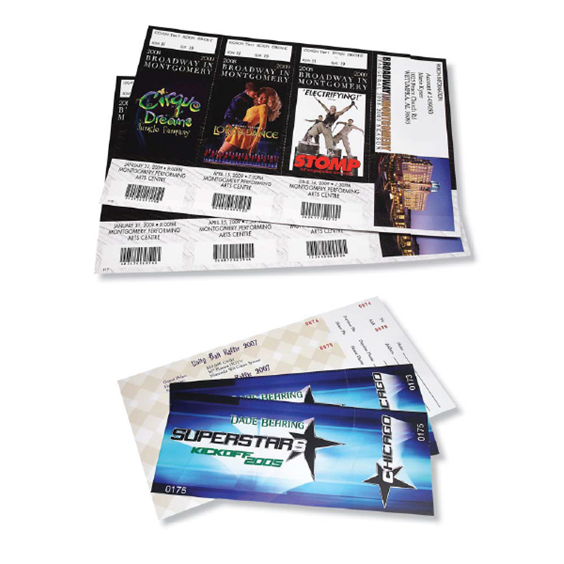 Event Tickets Raffle Tickets Numbered Tickets Game Tickets