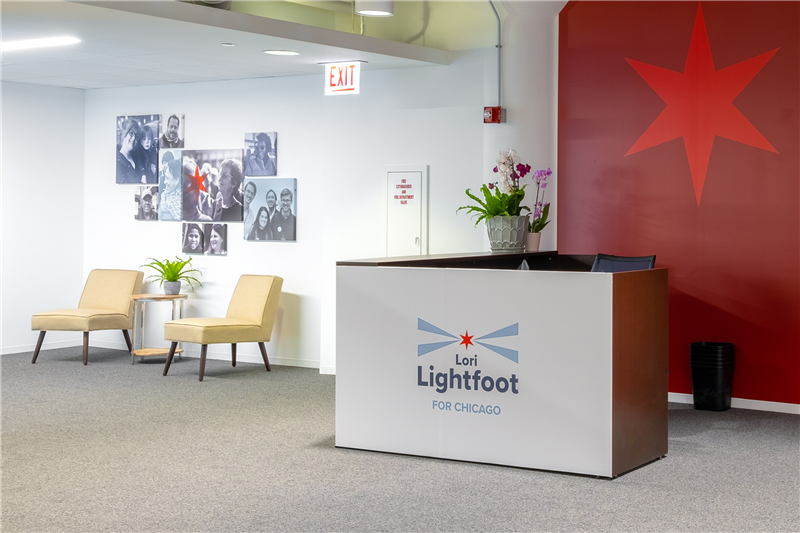 Office Graphics For Reception Desks