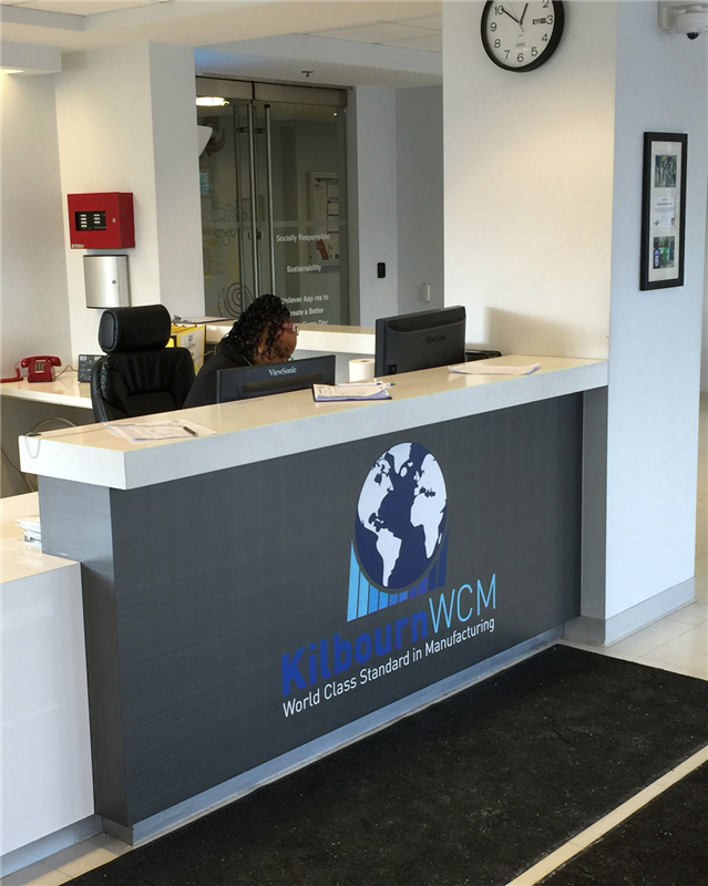 Office Graphics For Reception Desks