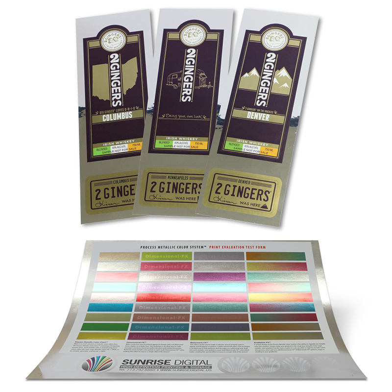 Digital Color Metallic Foil Label 