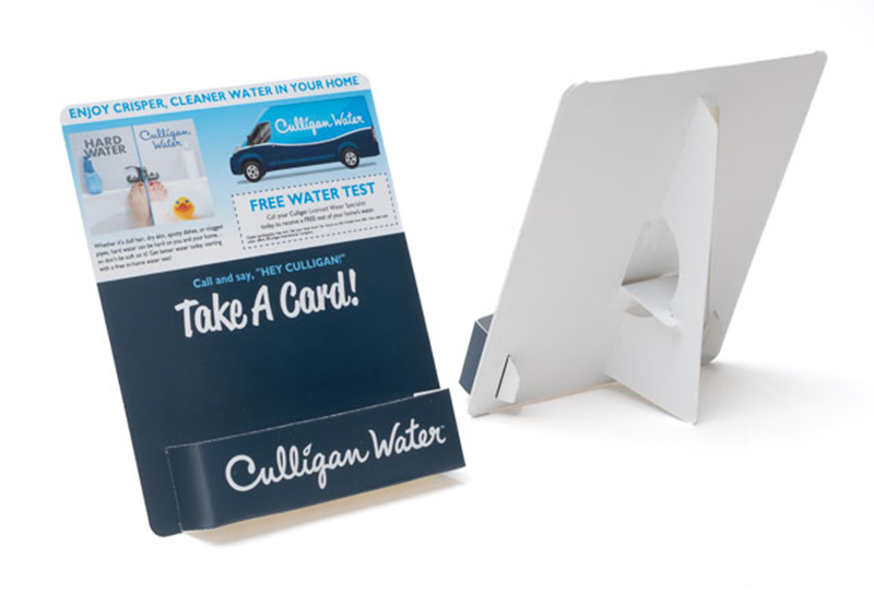 Countertop Easel Display with Business Card Holder