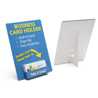 Easel Display with Business Card Holder