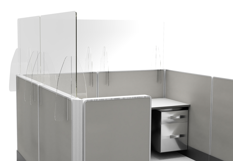 Plexiglass Cubicle Guard Protective Barrier