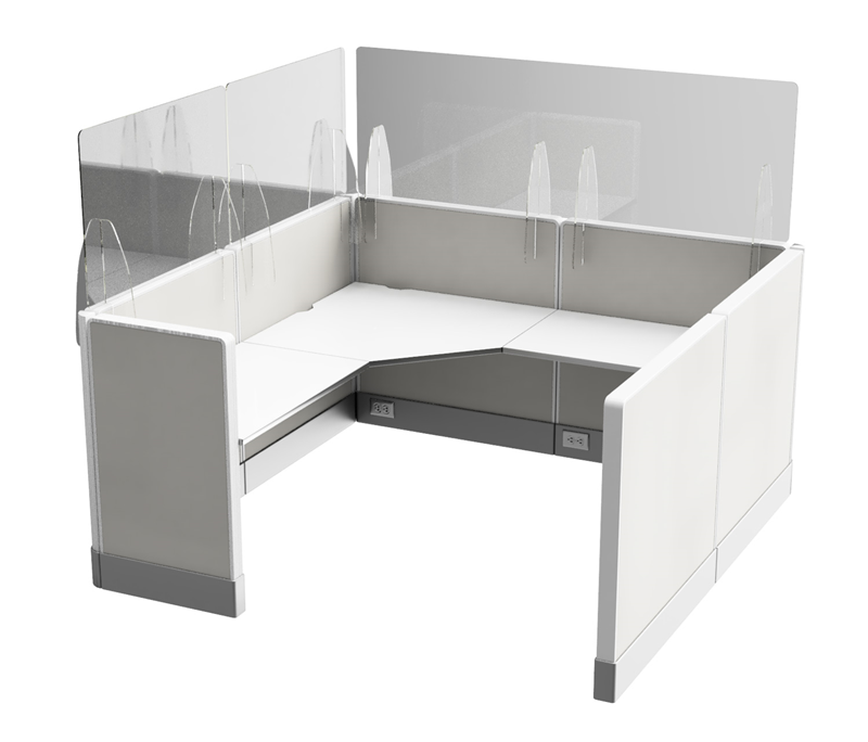 Plexiglass Cubicle Guard Protective Barrier