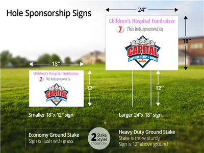 Golf Hole Sponsor Signs