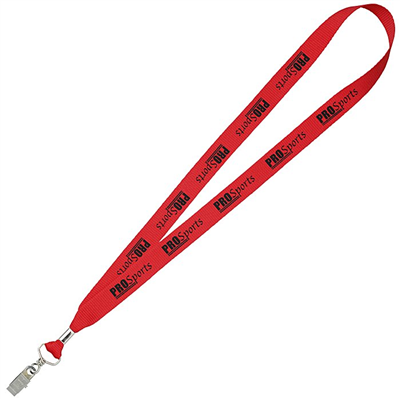 Lanyard with Metal Bulldog Clip