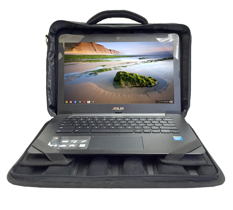 Rugged Laptop Chromebook Bag Case for Schools, Kids, Students, 11 Programs
