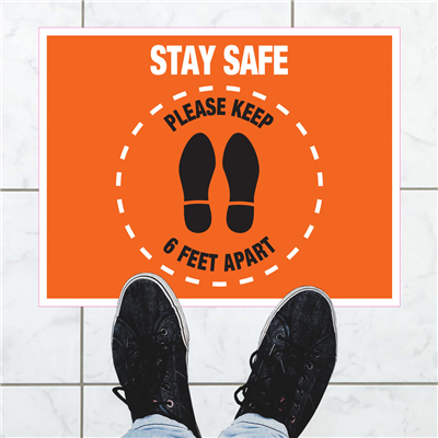 Social Distancing Floor Decals