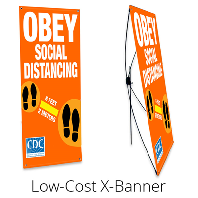 Social Distancing Popup Banner
