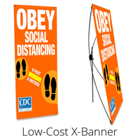 Social Distancing Popup Banner
