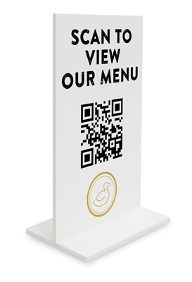 QR Menu Table Sign